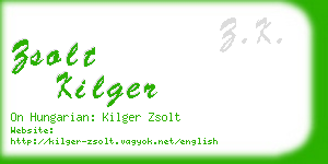 zsolt kilger business card